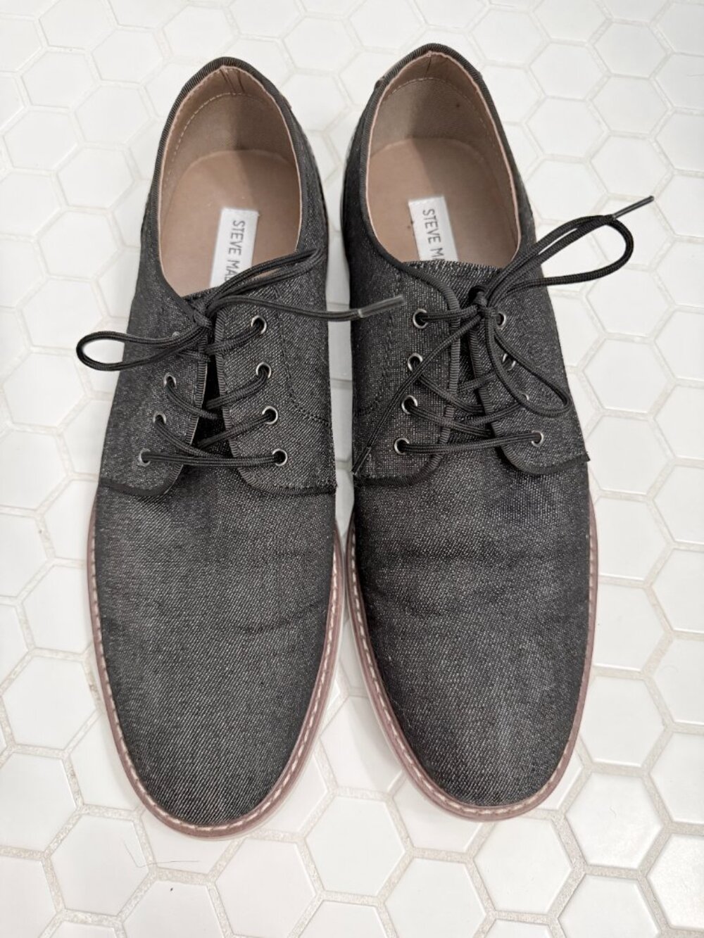 Steve Madden Men’s Denim Oxford Dress Shoes Size 11M Lace Up
